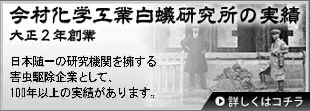 今村化学工業白蟻研究所の実績